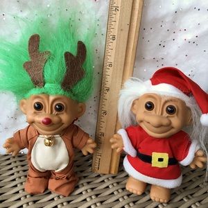 Set of Russ Santa and Reindeer